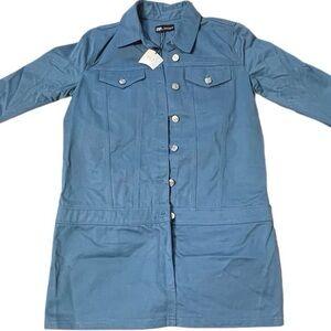 Zara NEW with tags women’s denim utility mini dress. Size M